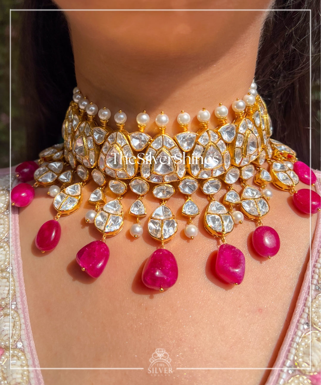 Vaidehi - Moissanite Polki Choker