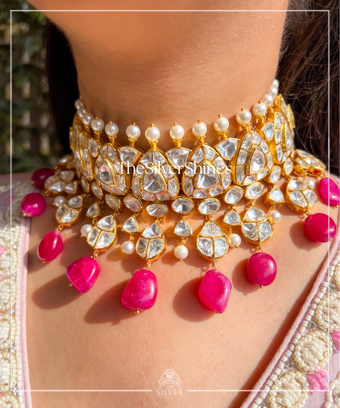 Vaidehi - Moissanite Polki Choker