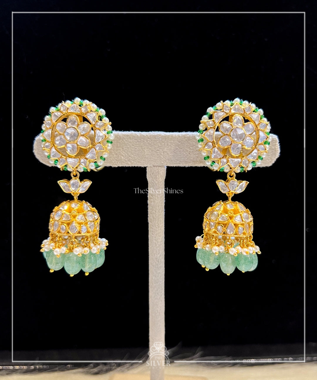 Shravani - Moissanite Polkis Jhumki