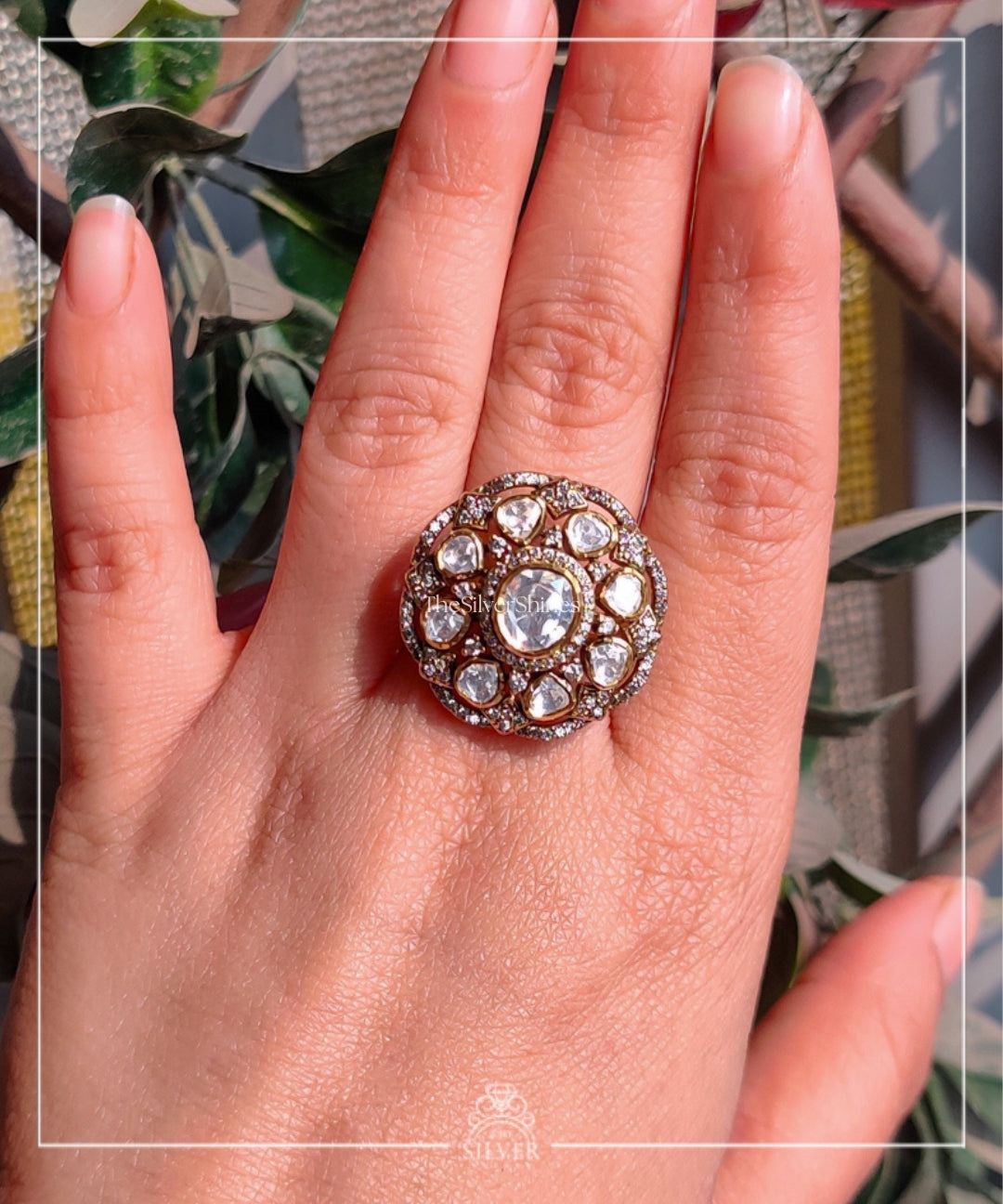 Vidhara - Moissanite Polki Ring