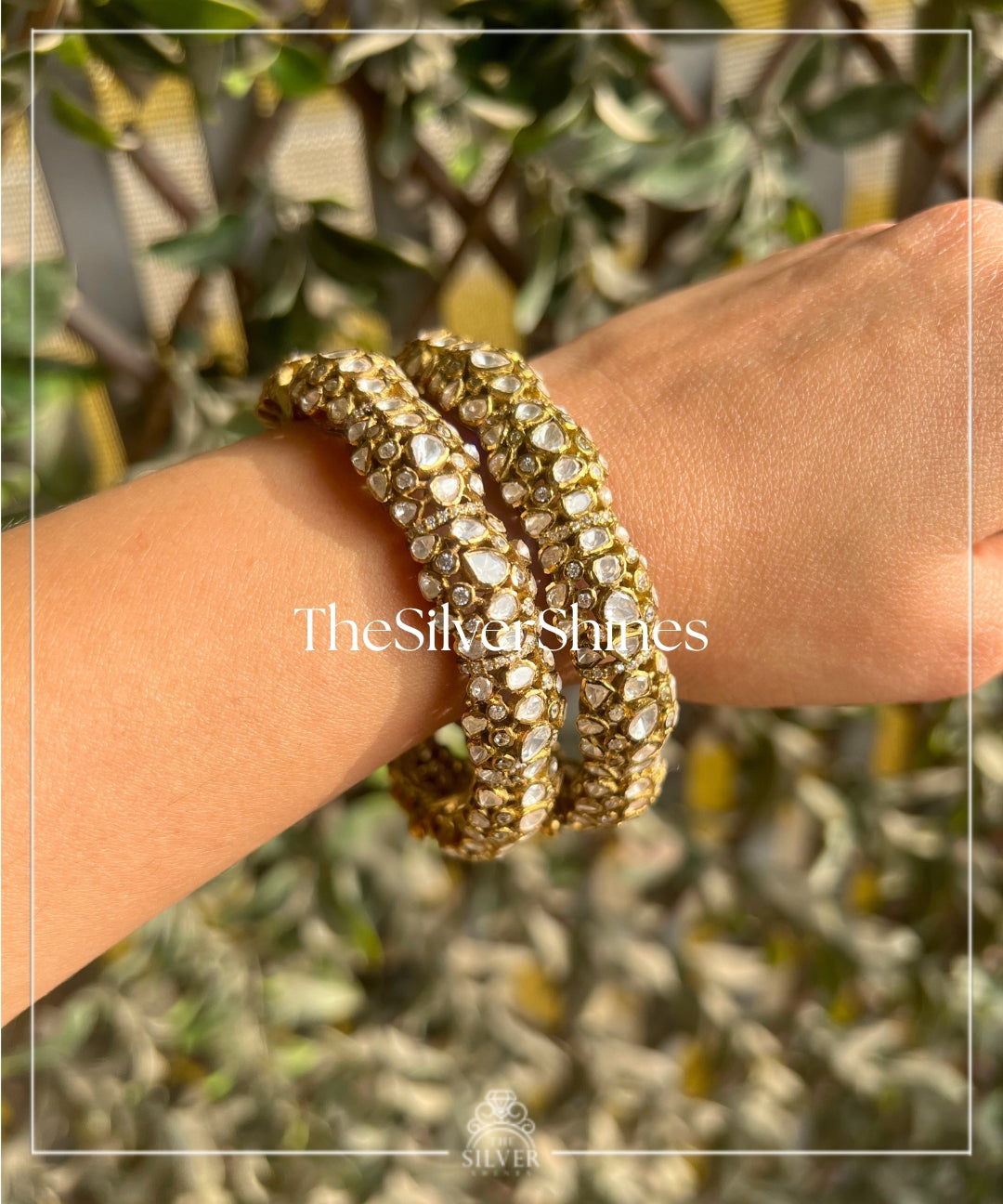 Sundari - Moissanite Polki Bangles