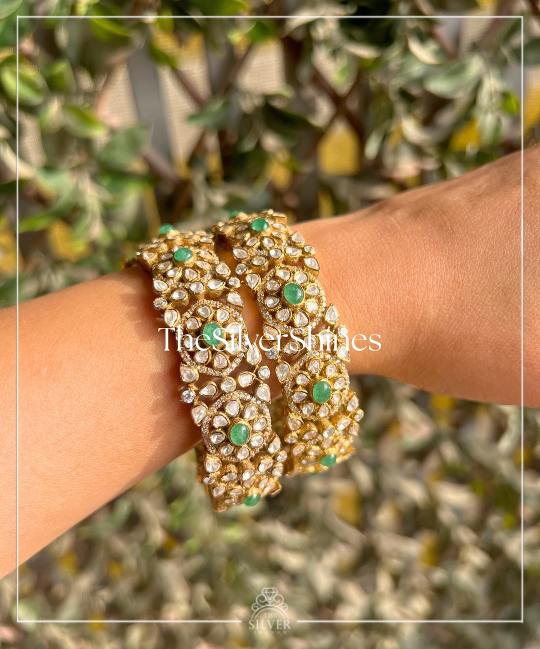 Anika - Moissanite Polki Bangles