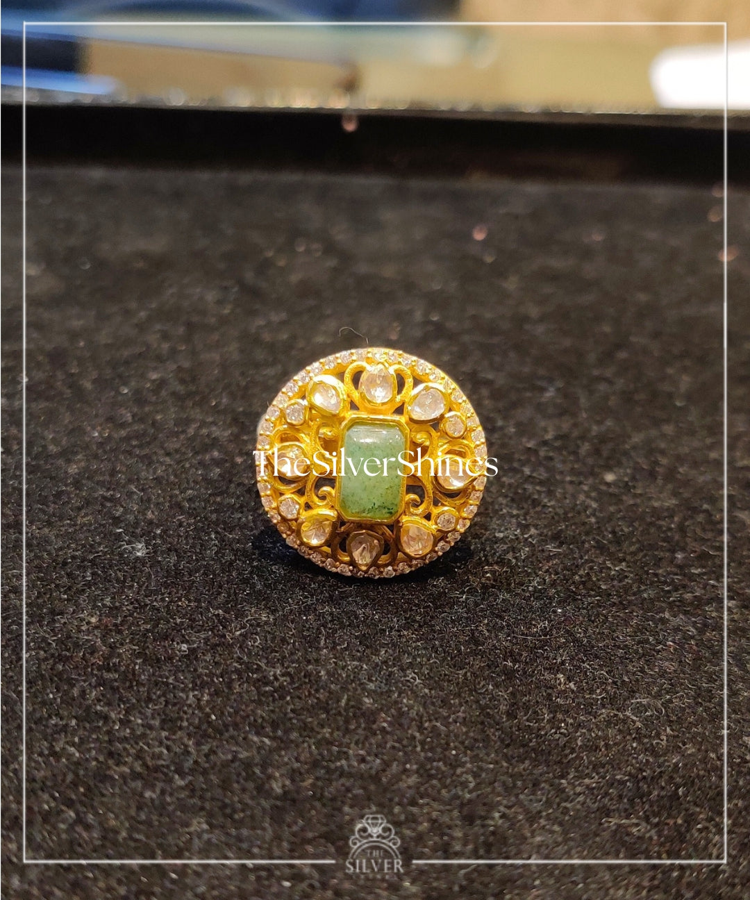 Yamika - Moissanite Polki Ring