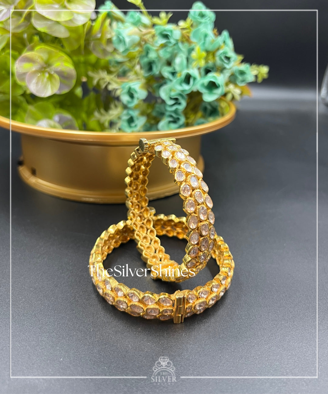 Rasika - Moissanite Polki Bangles