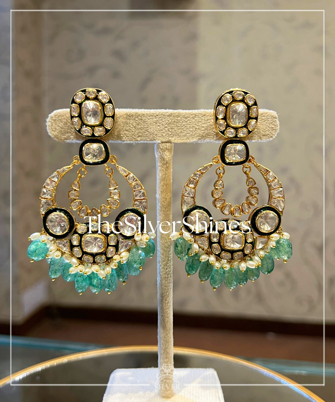 Jodha - Moissanite Polki Chaandbali