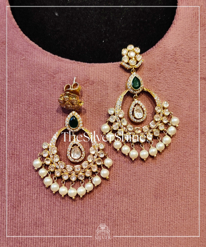 Sanyukta - Moissanite Polki Chaandbali
