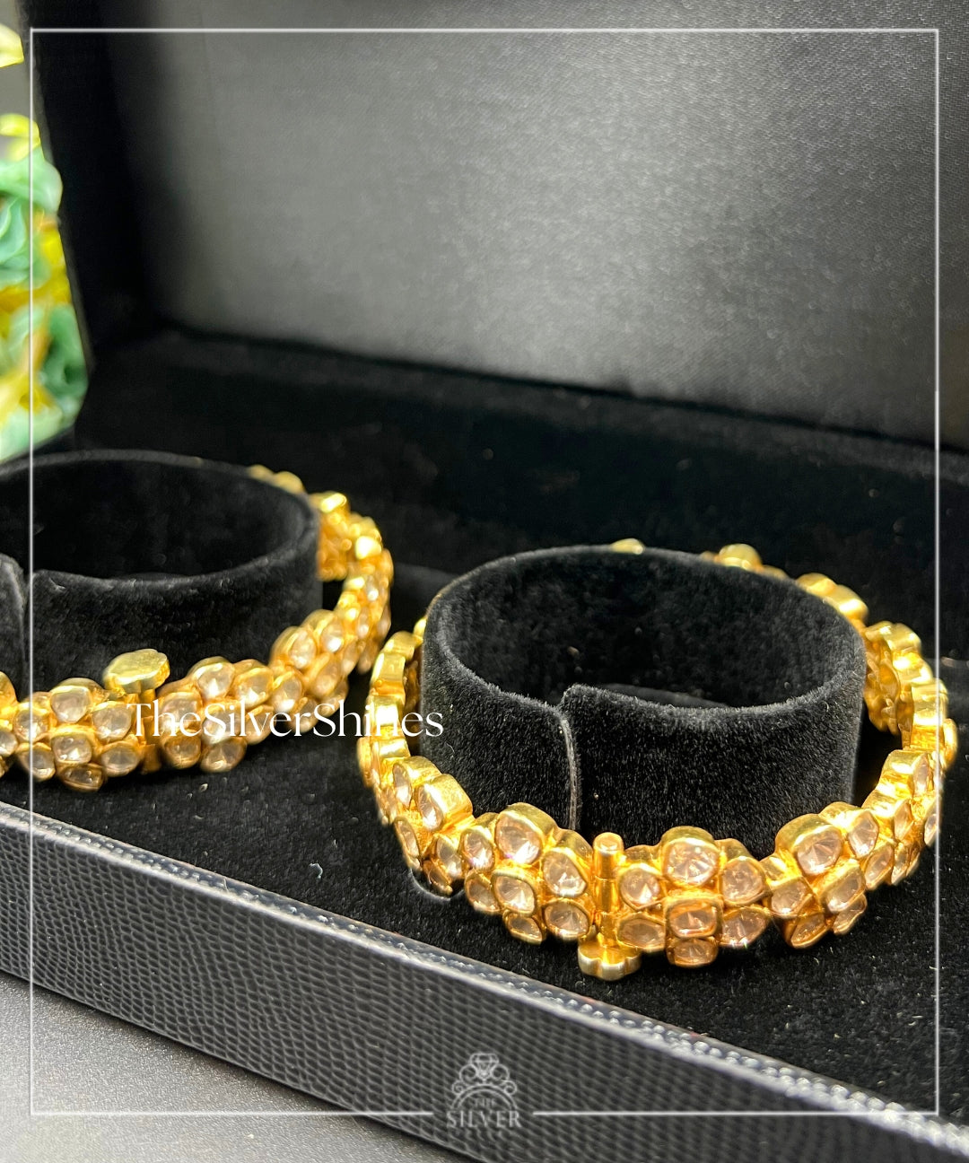 Bagiya - Moissanite Polki Bangles