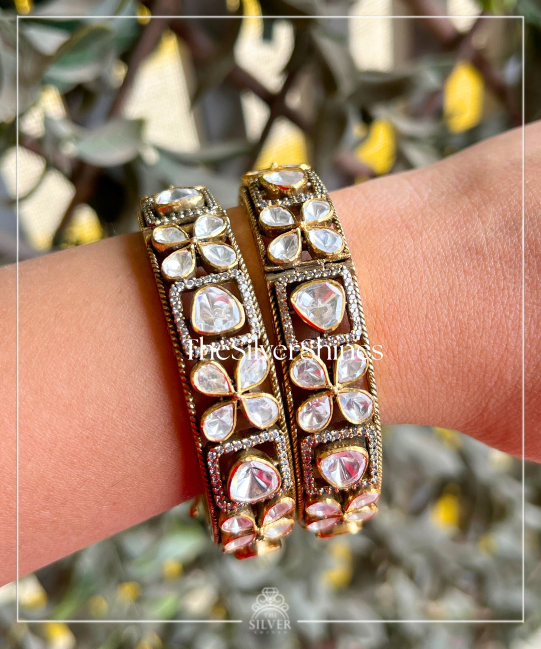 Sultana - Moissanite Polki Bangles