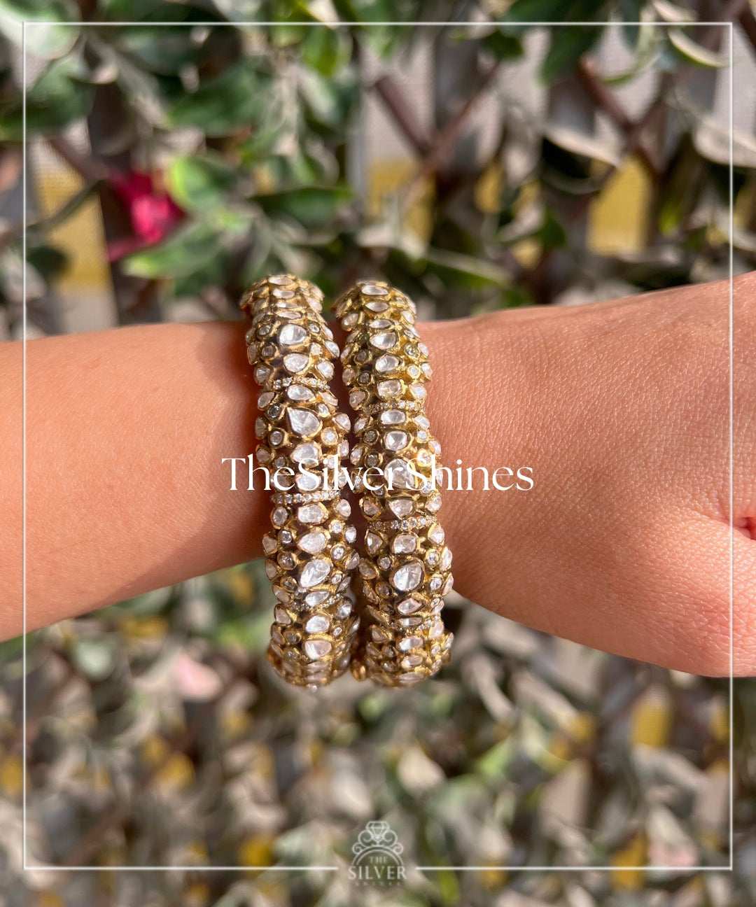 Sundari - Moissanite Polki Bangles