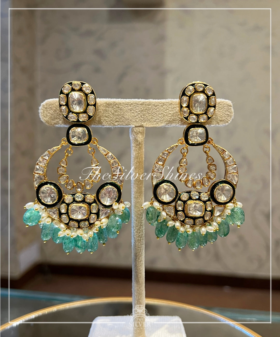 Jodha - Moissanite Polki Chaandbali